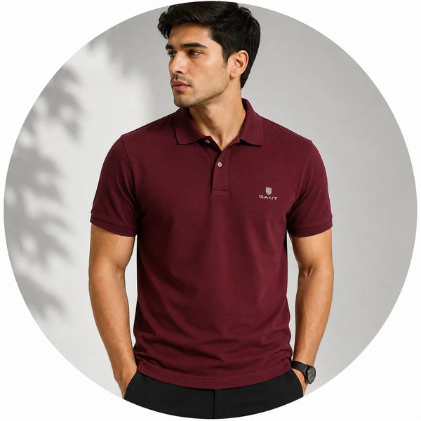 Polo neck t-shirt