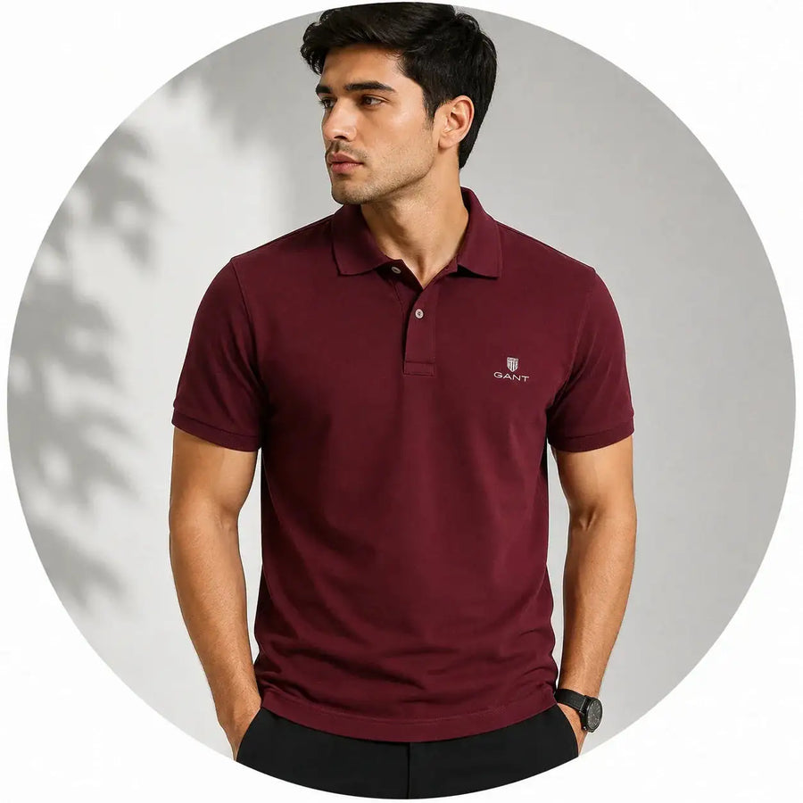 Polo neck t-shirt