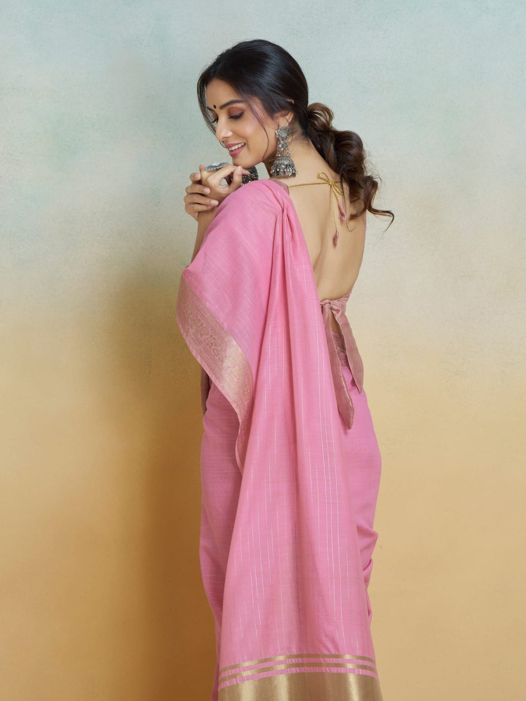 Shine Silk: Premium Handloom Khadi Silk Saree with Digital Prints