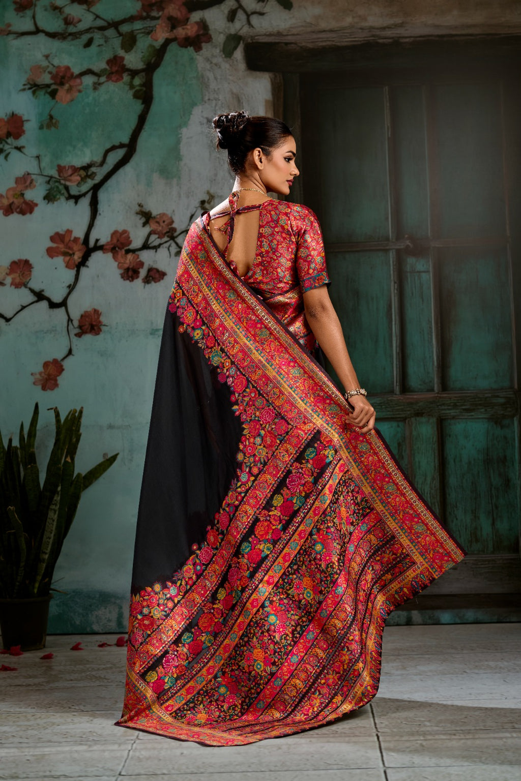 Wrap Yourself in Timeless Luxury: Handwoven Modal Cotton Pashmina Saree