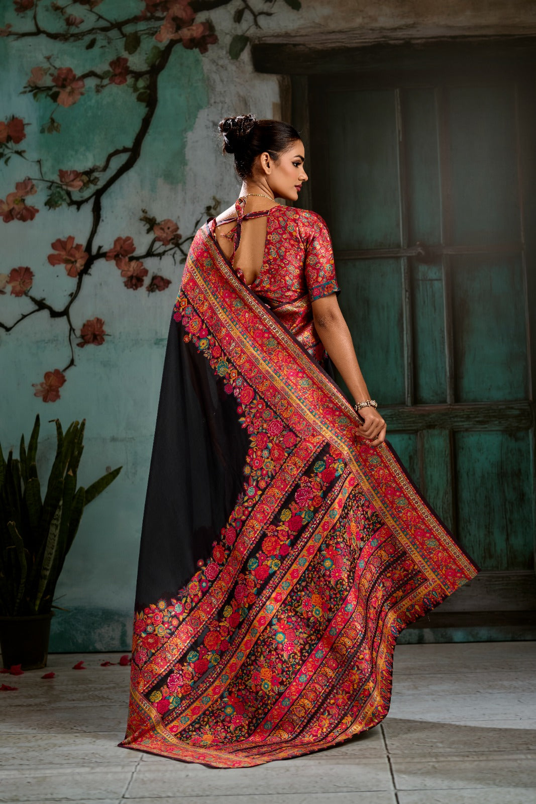 Wrap Yourself in Timeless Luxury: Handwoven Modal Cotton Pashmina Saree