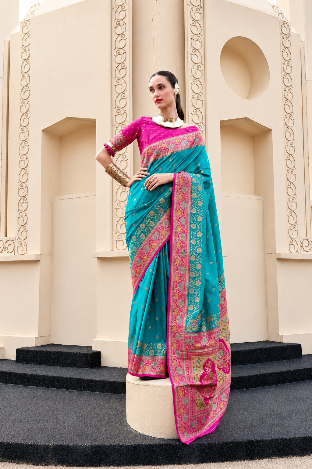 Soft Banarasi Silk Saree Online – Lightweight Festive & Wedding Wear Saree Collection