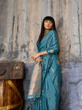 Premium Satin Handloom Weaving Saree – Elegant Festive Collection