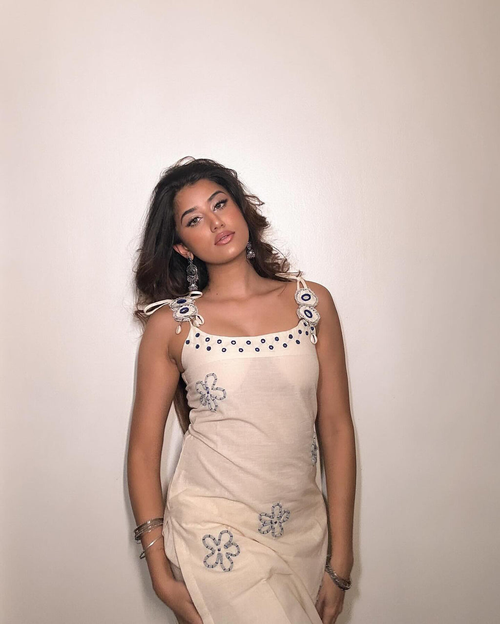 Effortless Summer Glamour | Mirror-Work Kurti Set with Authentic Kodi Tassels