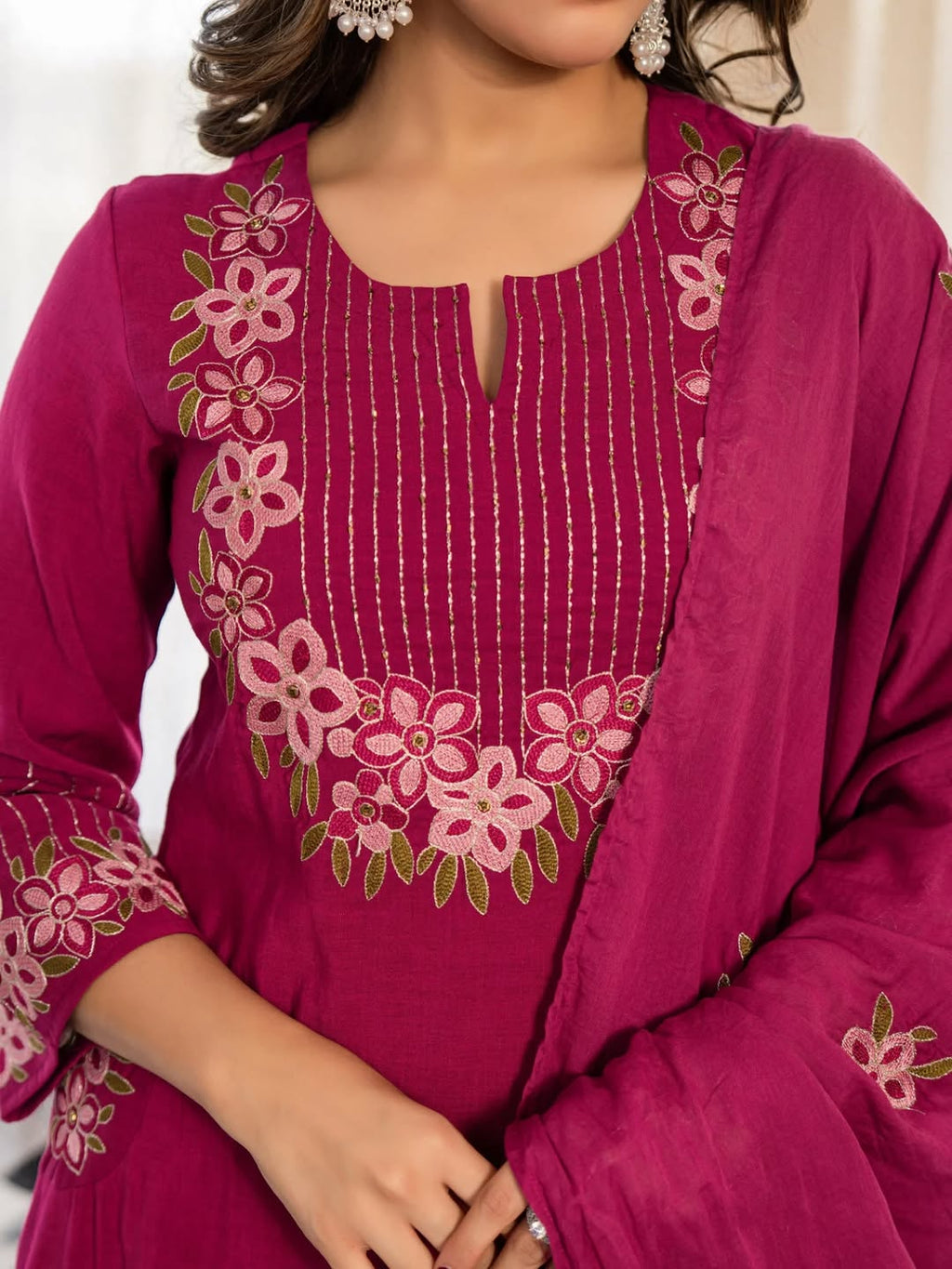 Elevate Your Style: Premium A-Line Kurta Set with Heavy Malmal Dupatta