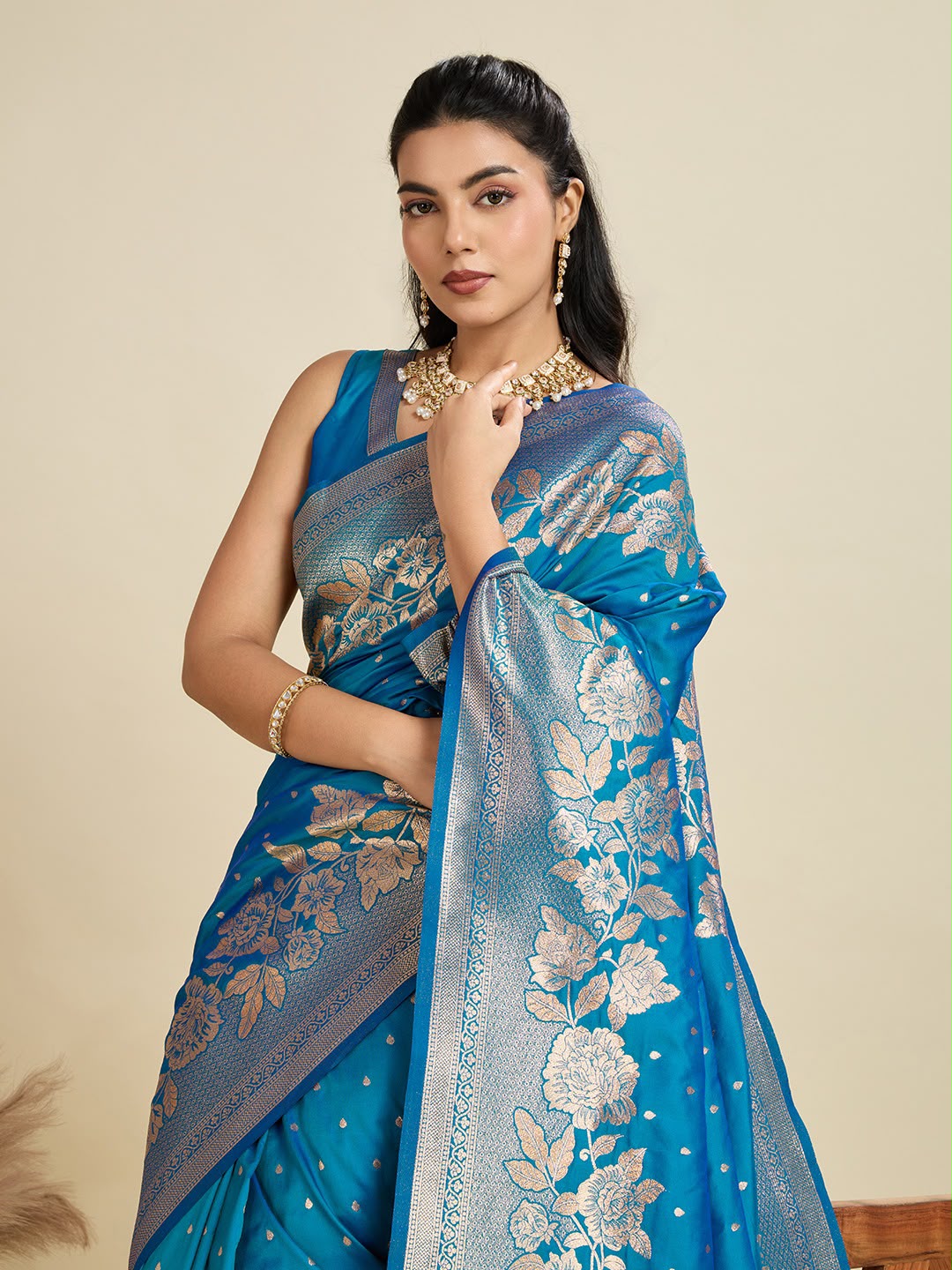 Soft Kanjivaram Silk Saree with Rich Pure Zari Pallu