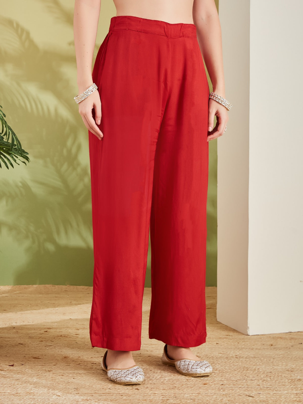 Embroidered Printed Straight Fit Muslin Kurta Pant with Dupatta Set