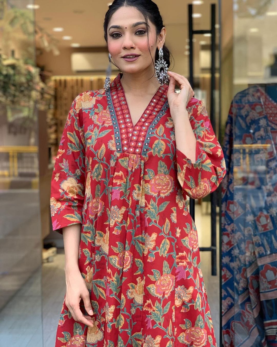 Celebrate in Style: Easy-Breezy Pure Cotton Front-Cut Anarkali Sets!