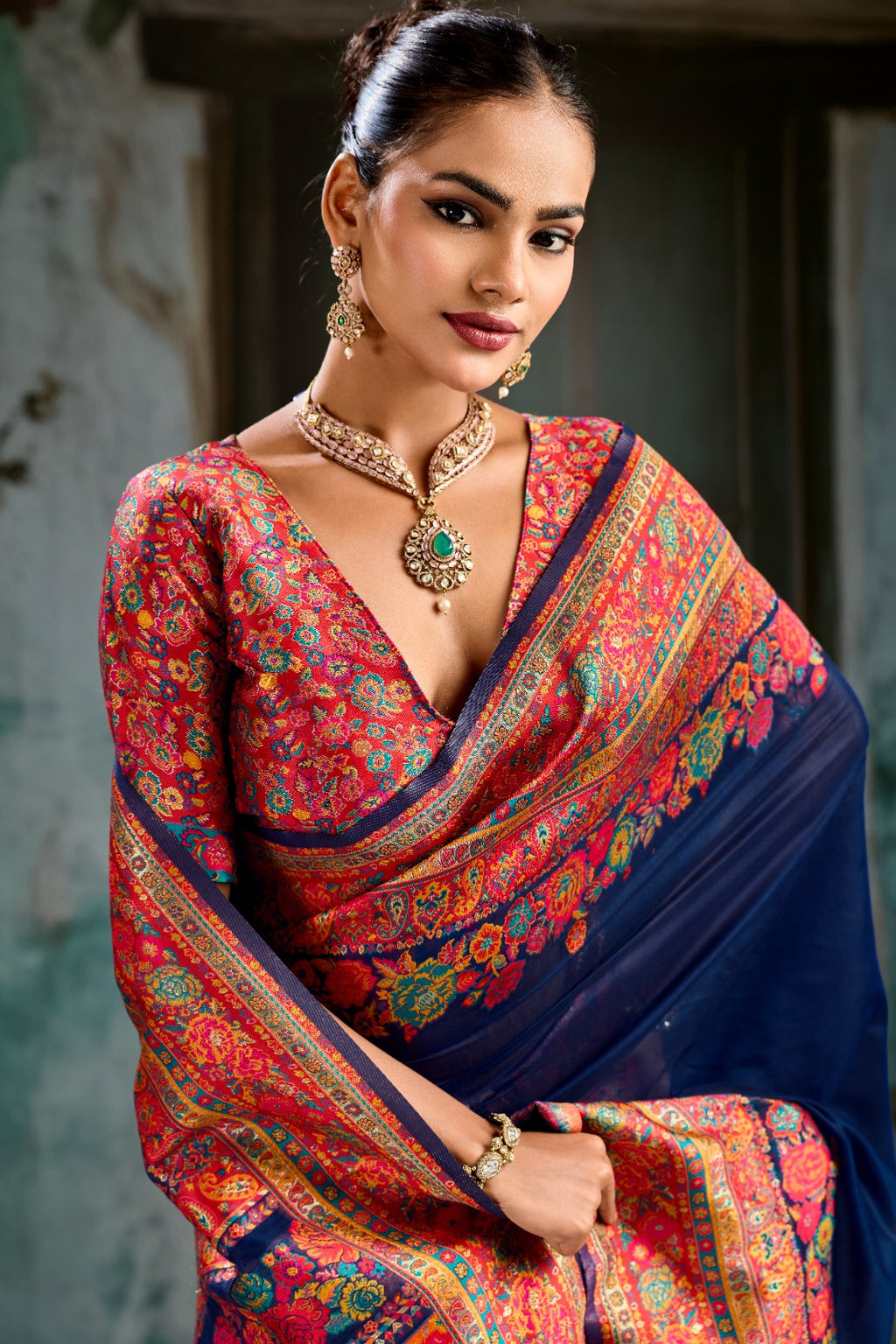 Wrap Yourself in Timeless Luxury: Handwoven Modal Cotton Pashmina Saree
