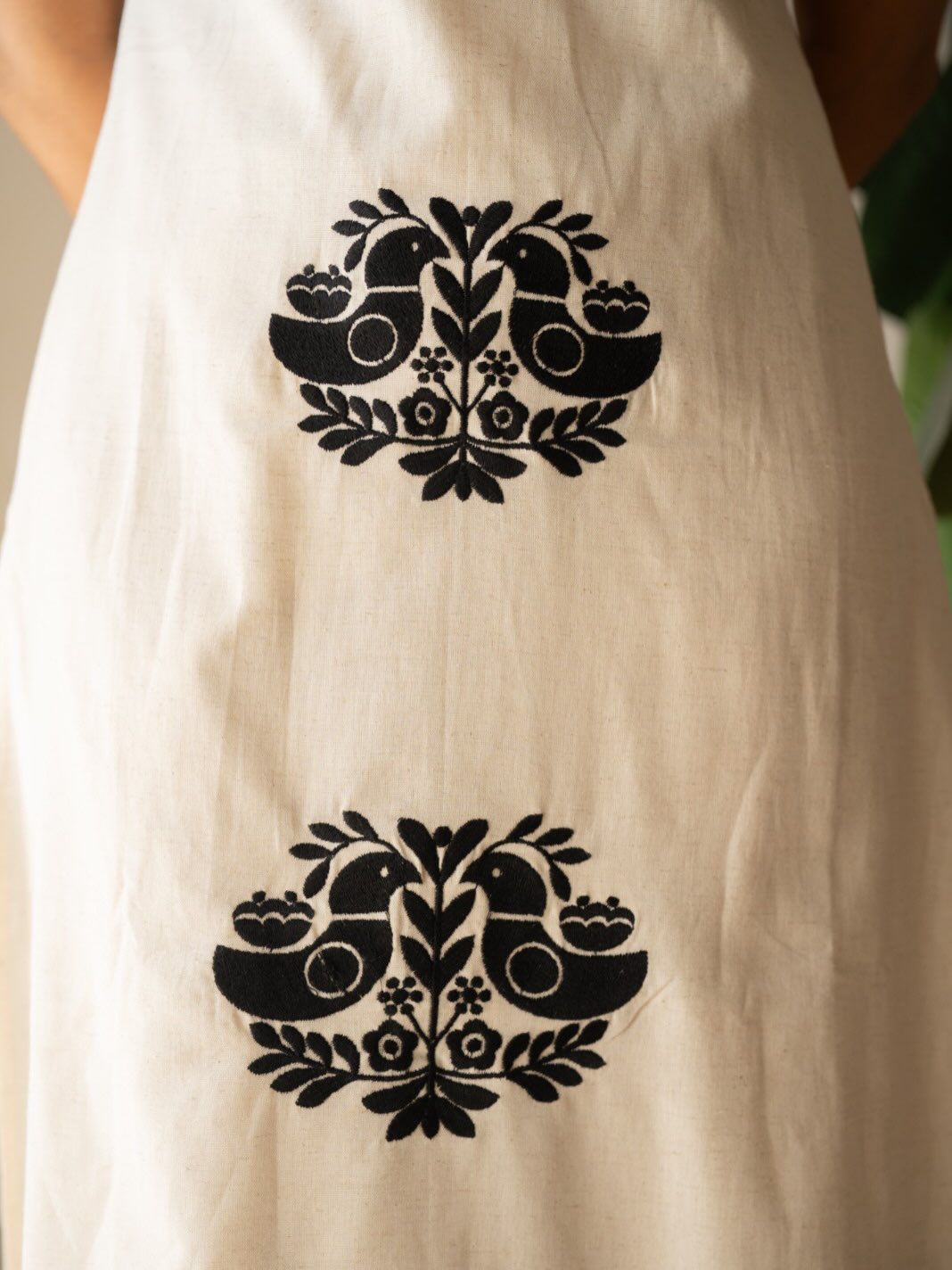 Fine Cotton Flex Embroidered Kurti Set with Dupatta