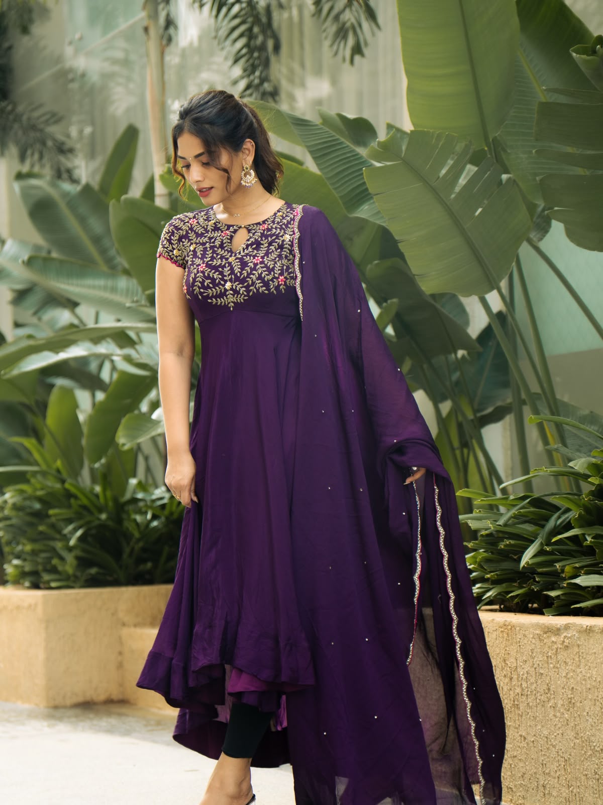 Elegant Georgette Anarkali Suit
