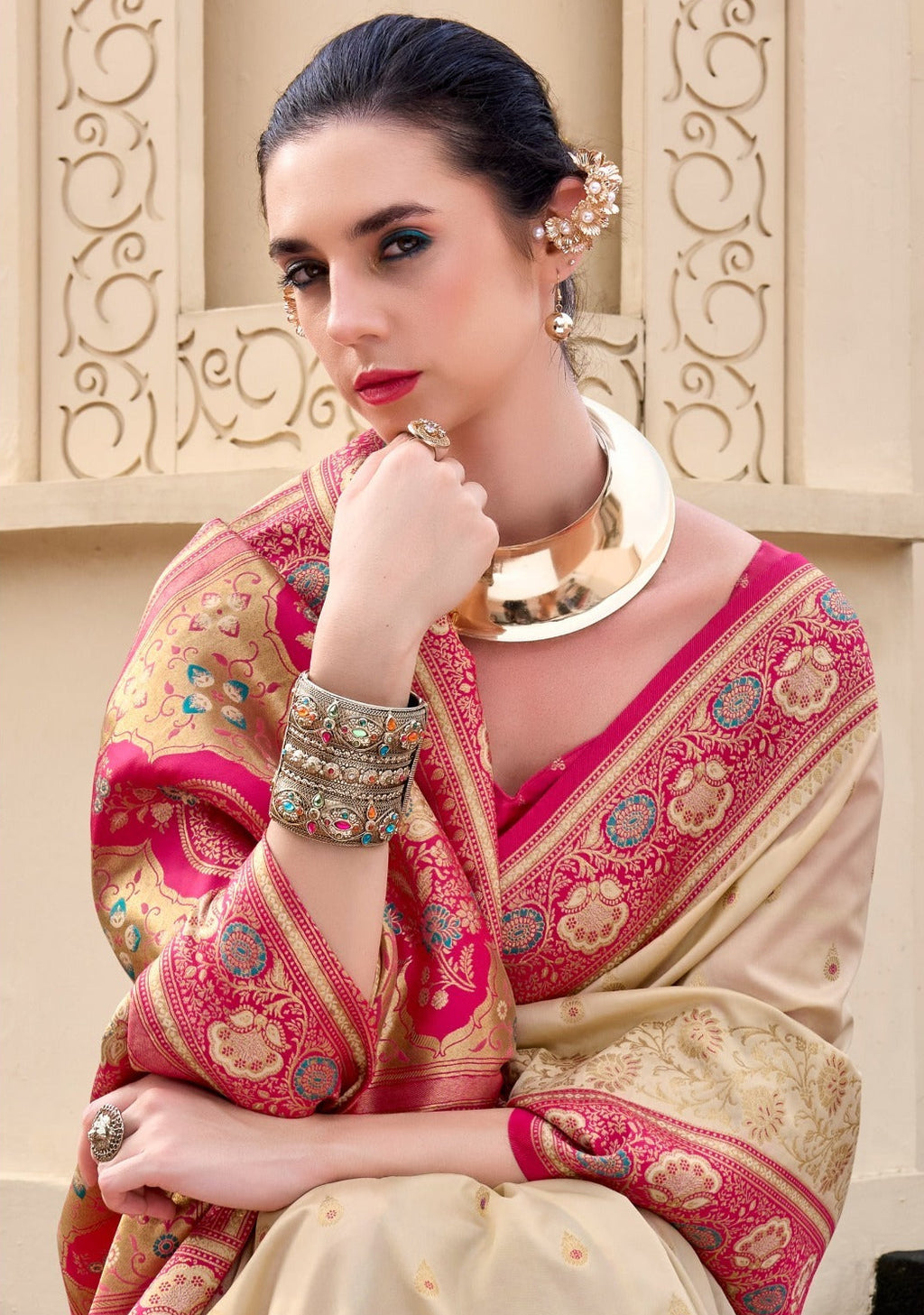 Soft Banarasi Silk Saree Online – Lightweight Festive & Wedding Wear Saree Collection