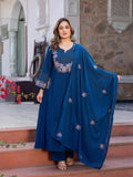 Elevate Your Style: Premium A-Line Kurta Set with Heavy Malmal Dupatta