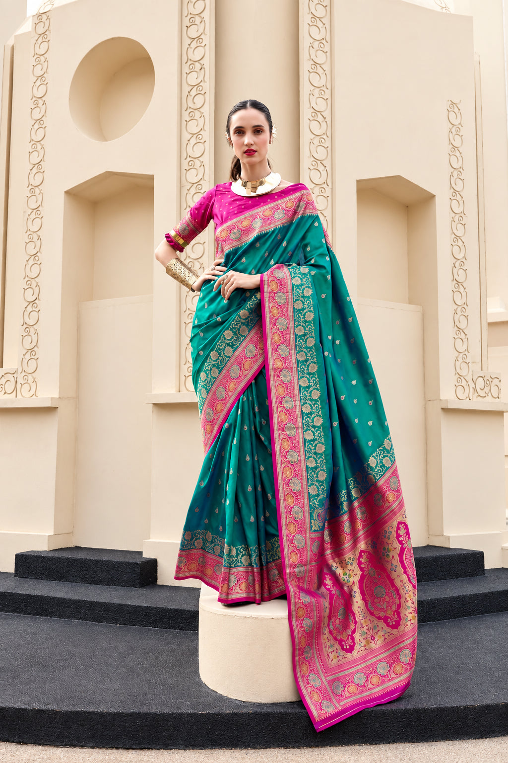 Soft Banarasi Silk Saree Online – Lightweight Festive & Wedding Wear Saree Collection