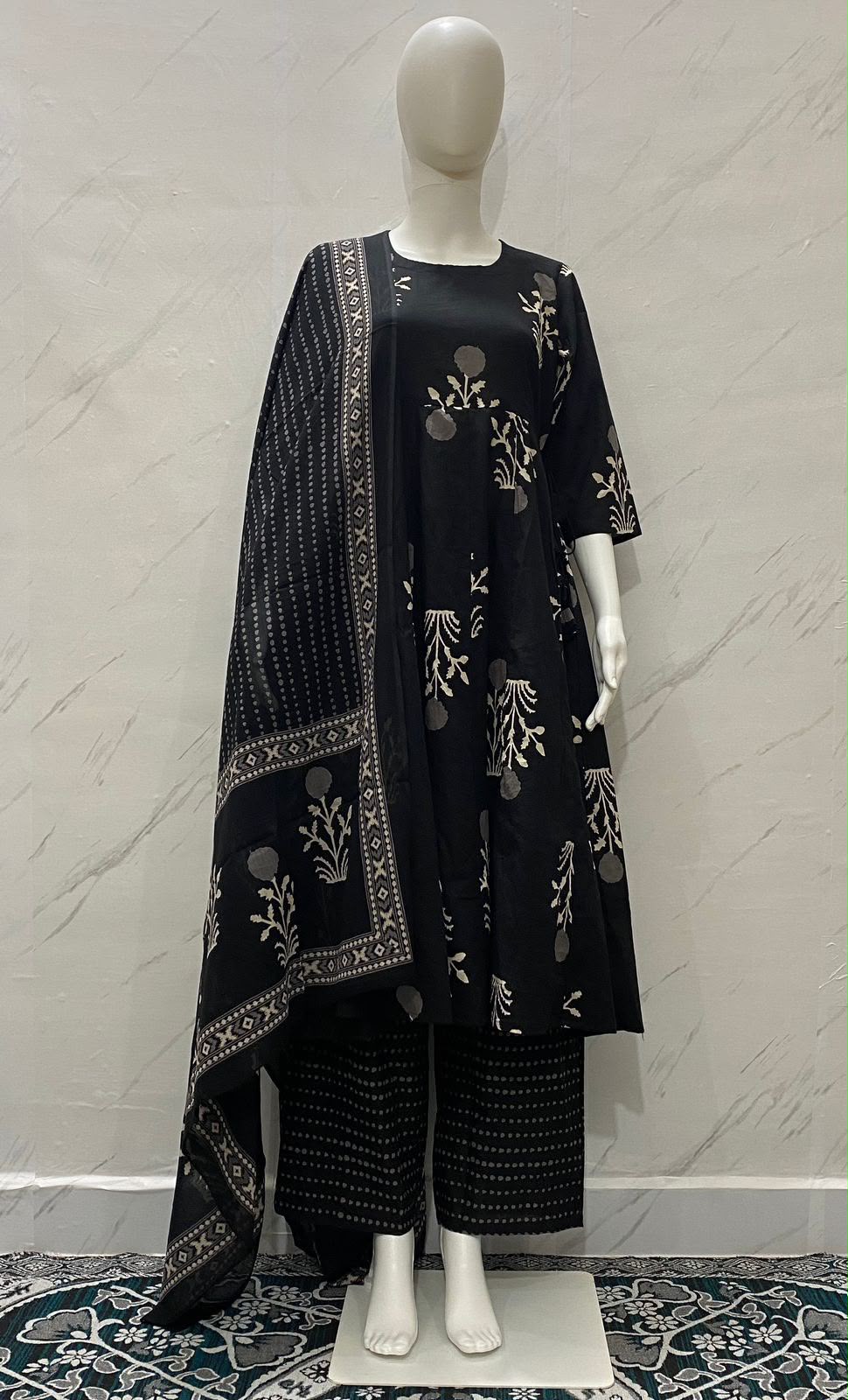 Stylish Cotton Anarkali Set