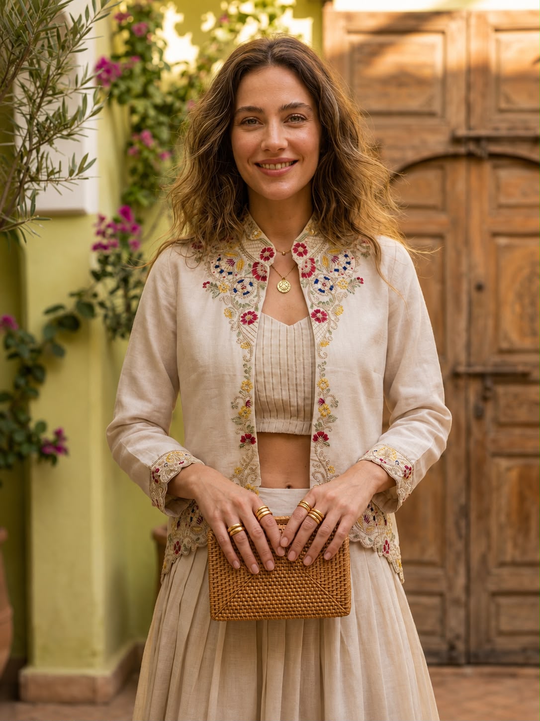 Festive Fusion Opulence: Premium Zazu Silk Embroidered Jacket Lehenga Set with 3-Meter Flair