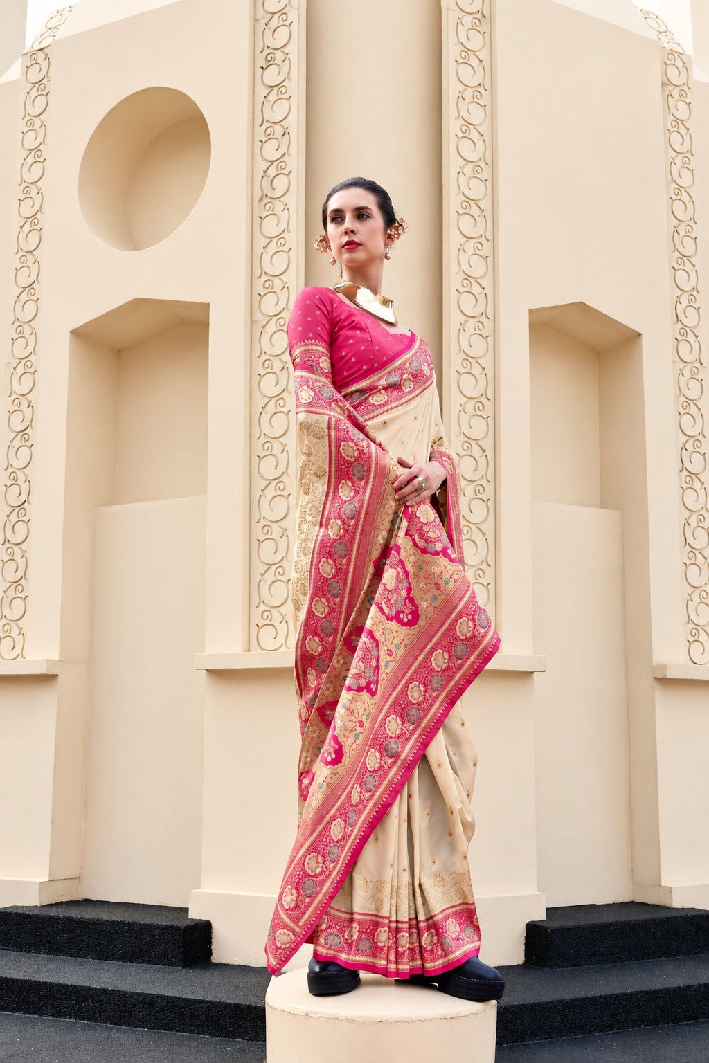 Soft Banarasi Silk Saree Online – Lightweight Festive & Wedding Wear Saree Collection