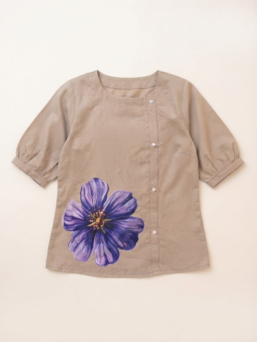 Fresh Blooms on Luxe Slub: The Ultimate Everyday Tunic