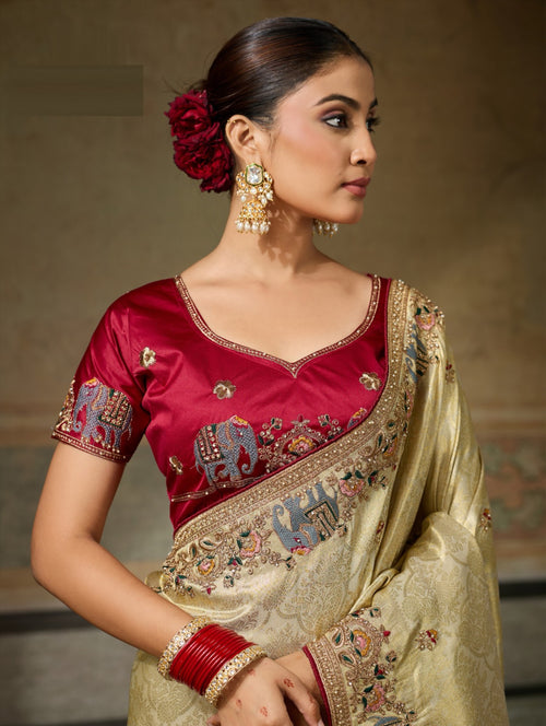 Designer Banarasi Silk Jacquard Saree