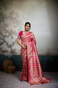 Draped in Opulence: Handcrafted Satin Masterpieces with Intricate Mosaic Weaves