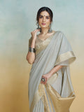 Shine Silk: Premium Handloom Khadi Silk Saree with Digital Prints