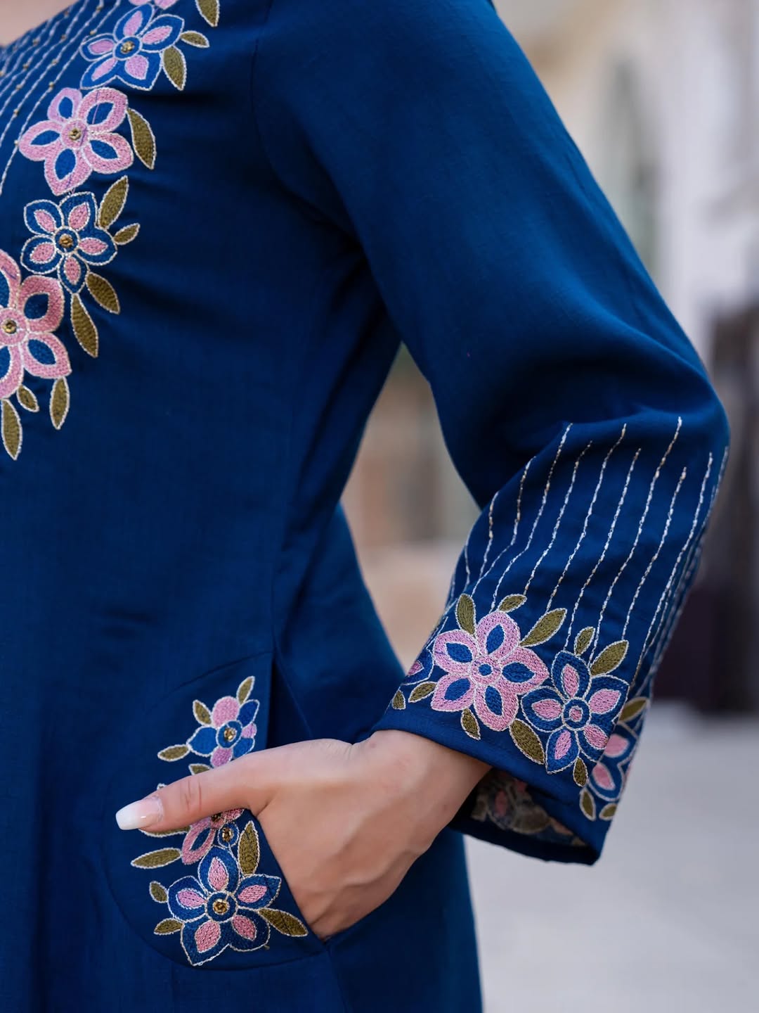 Elevate Your Style: Premium A-Line Kurta Set with Heavy Malmal Dupatta