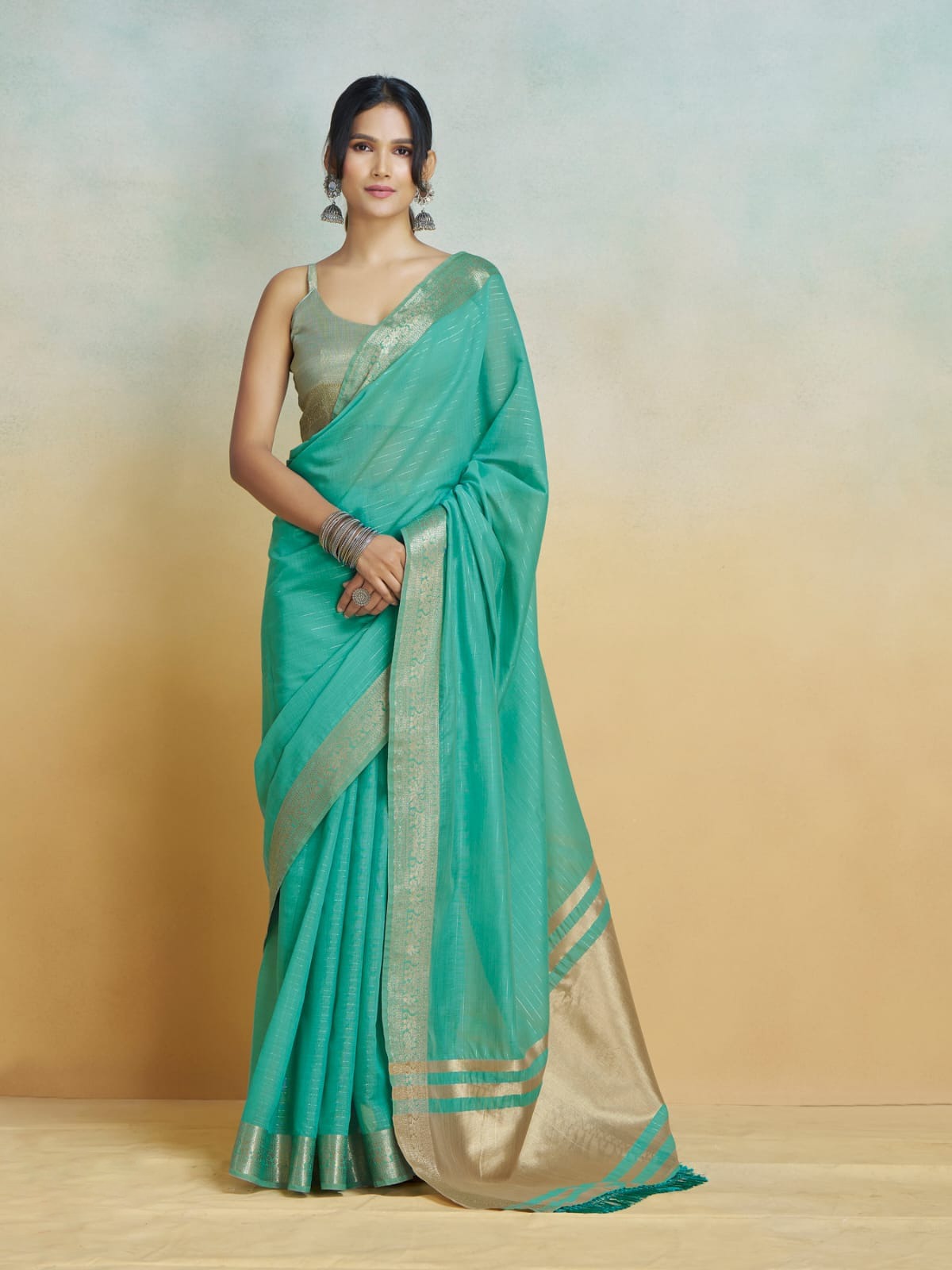 Shine Silk: Premium Handloom Khadi Silk Saree with Digital Prints