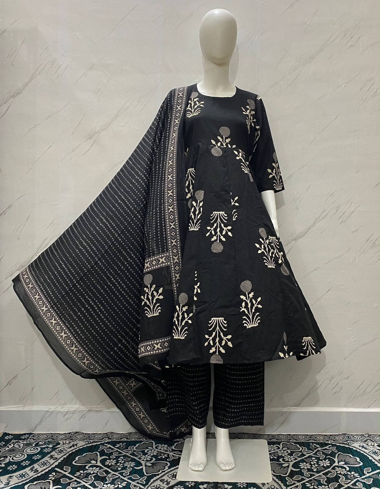 Stylish Cotton Anarkali Set