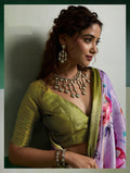 Pure Kanjivaram Tissue Silk Saree with 3D Floral Digital Print