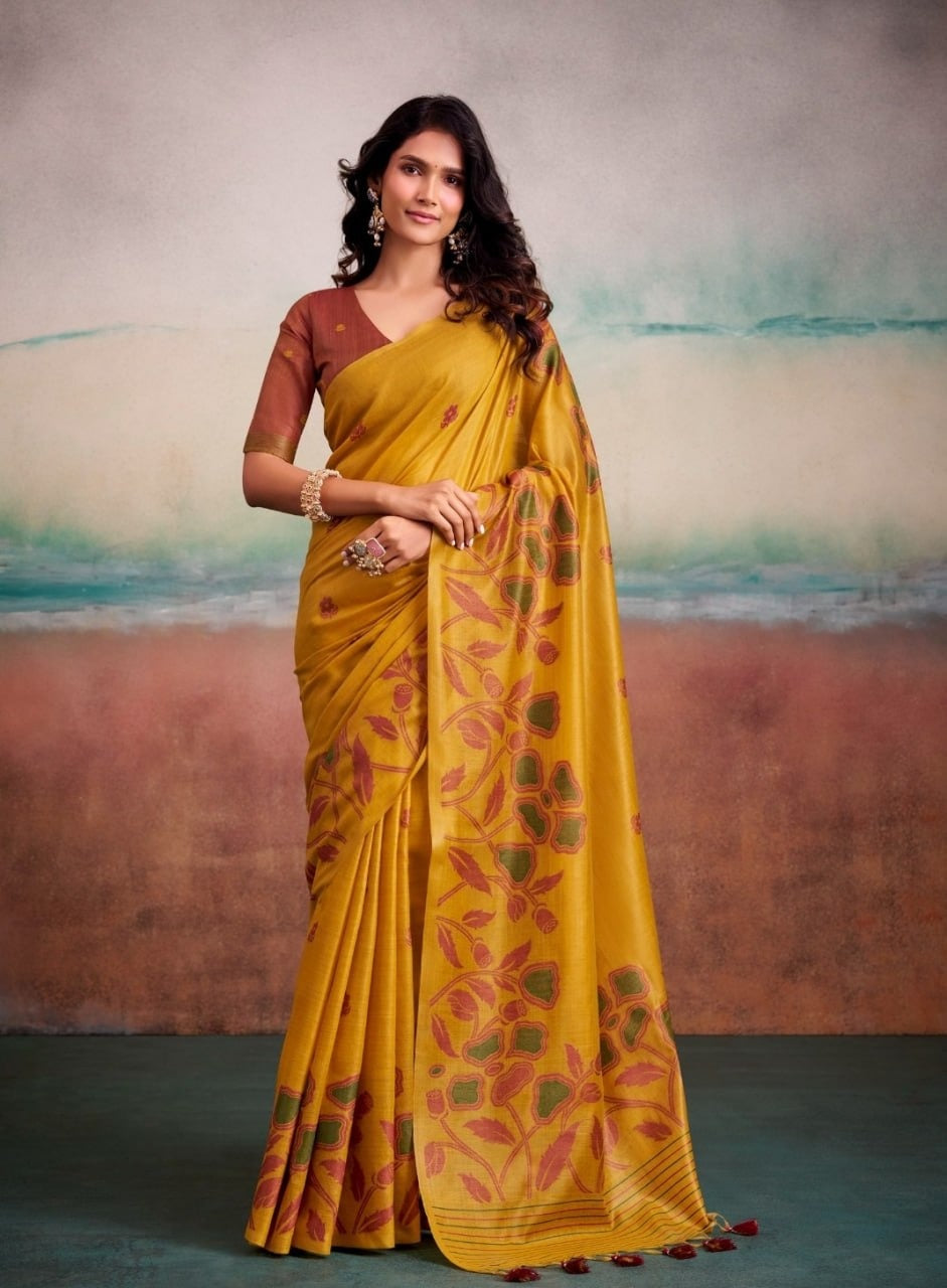 Modal Silk Saree with Matching Blouse Piece