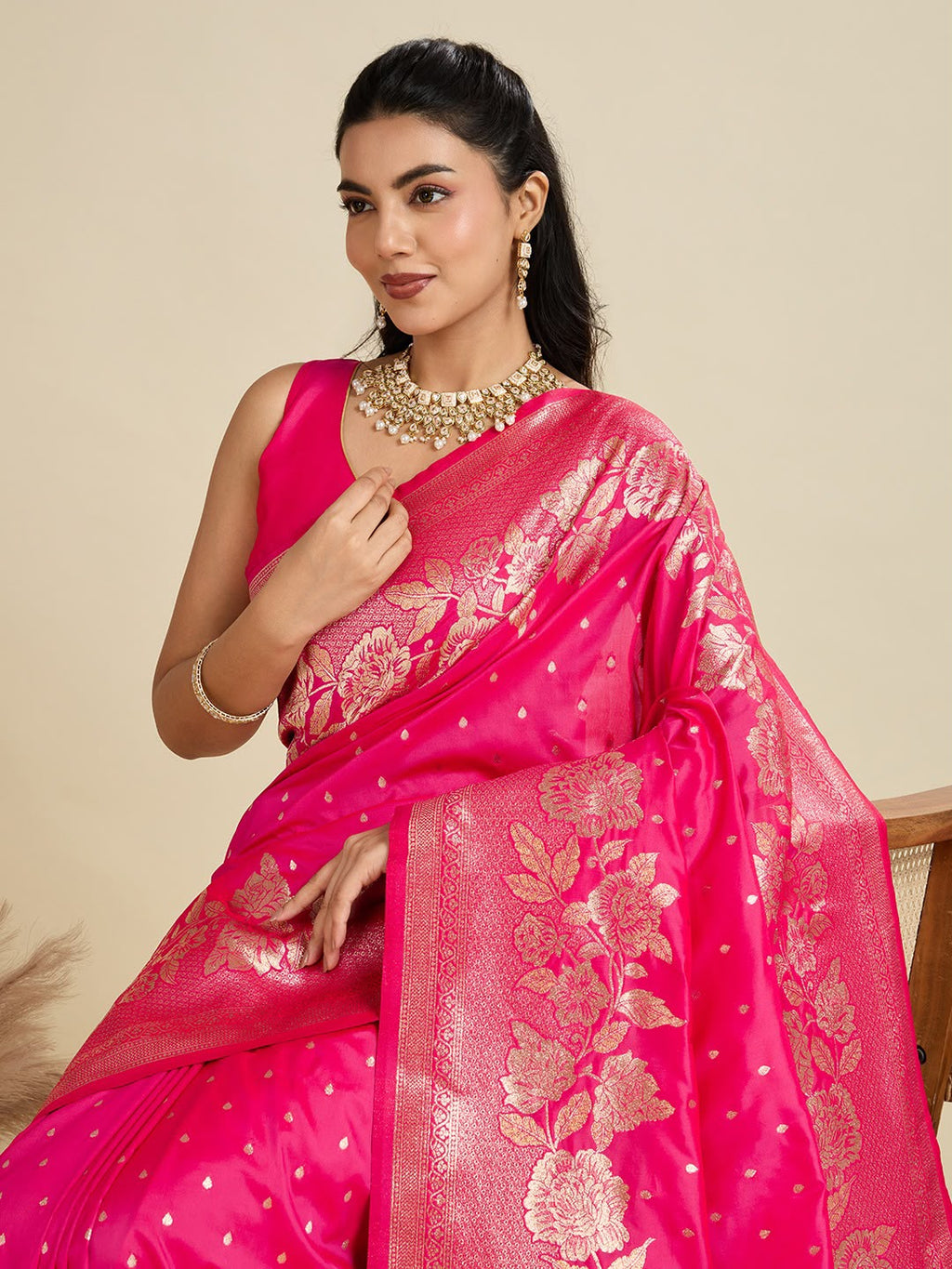 Soft Kanjivaram Silk Saree with Rich Pure Zari Pallu