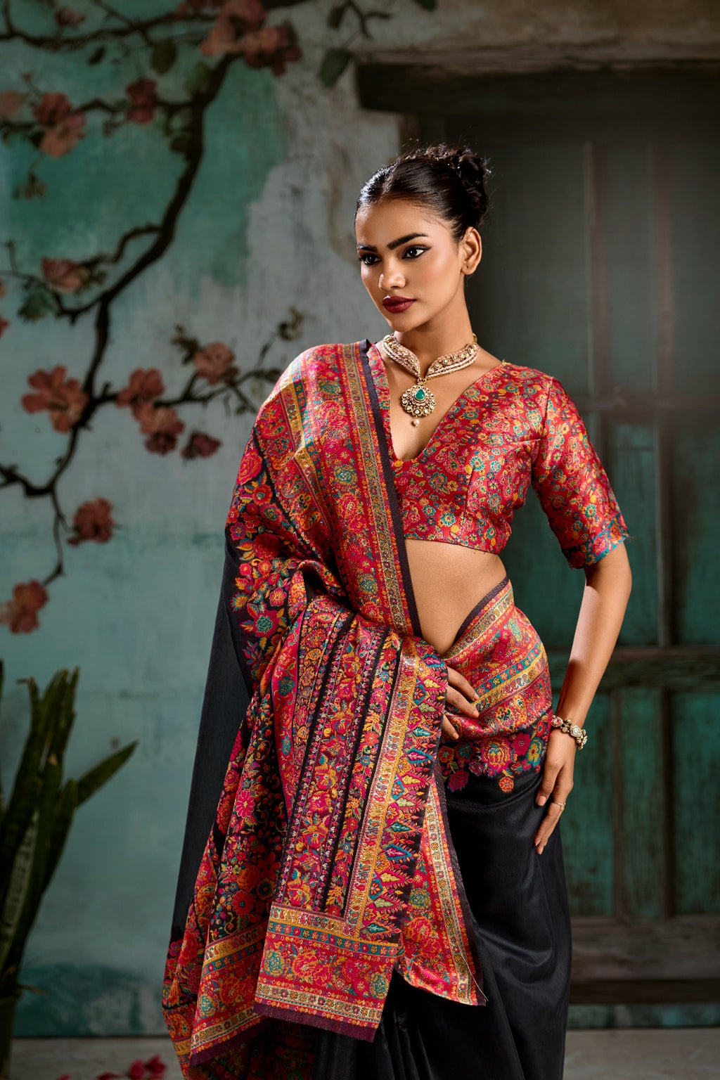 Wrap Yourself in Timeless Luxury: Handwoven Modal Cotton Pashmina Saree