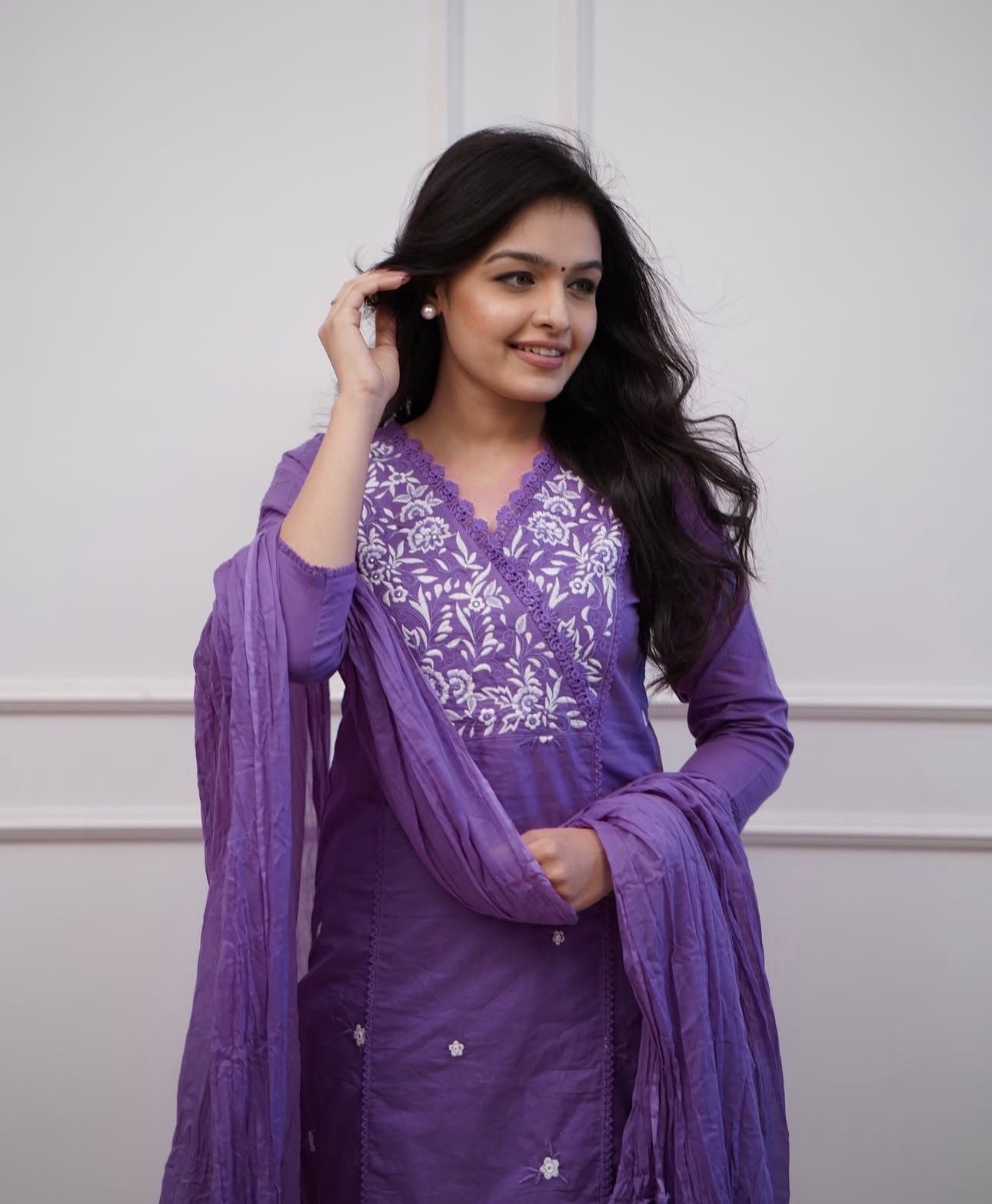 Premium Cotton Embroidered 3-Piece Suit Set