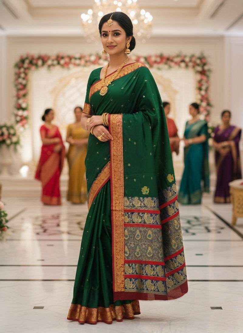 Peshwai Paithani Silk Saree