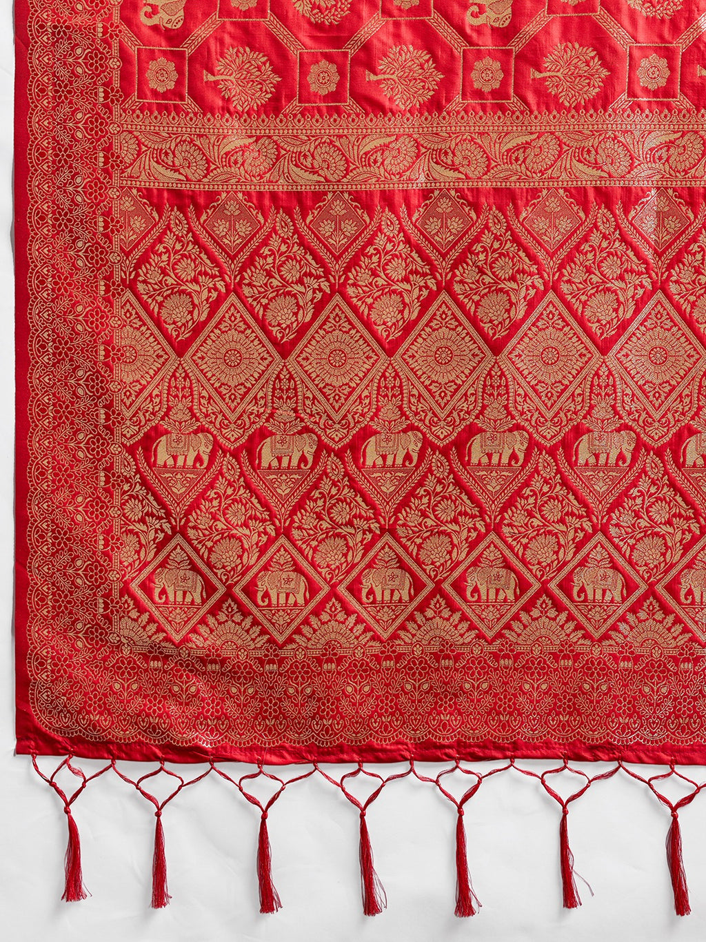 Shine in Pure Opulence: Elegant Silk Blend Sarees with Metallic Zari Weave