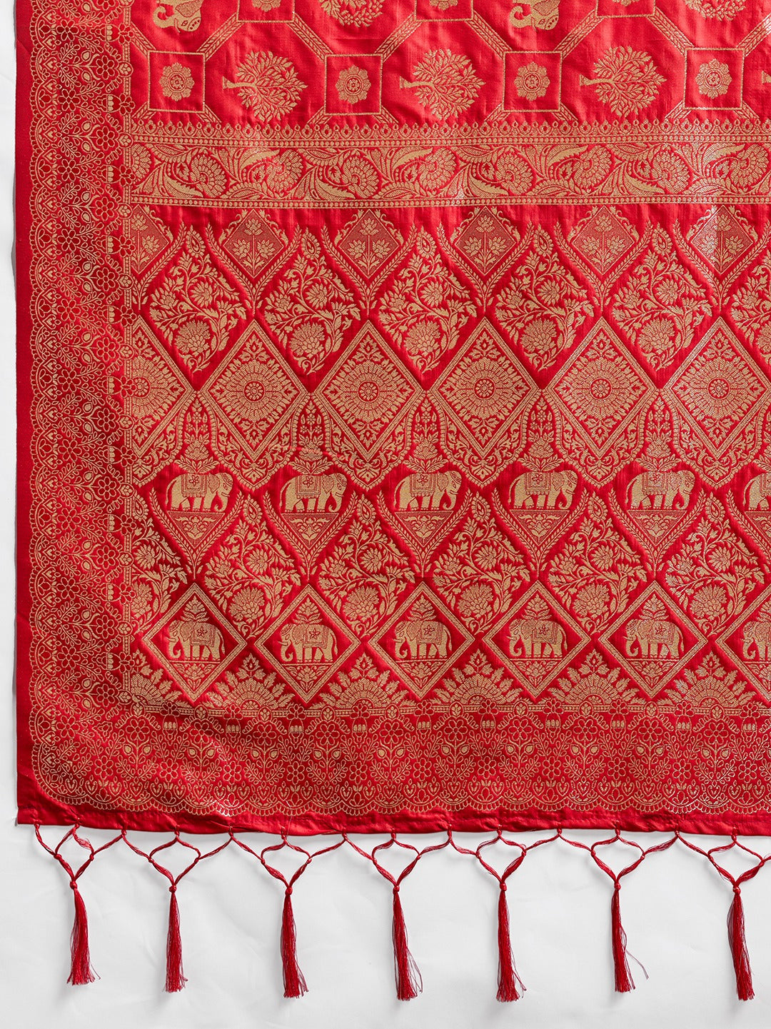 Shine in Pure Opulence: Elegant Silk Blend Sarees with Metallic Zari Weave