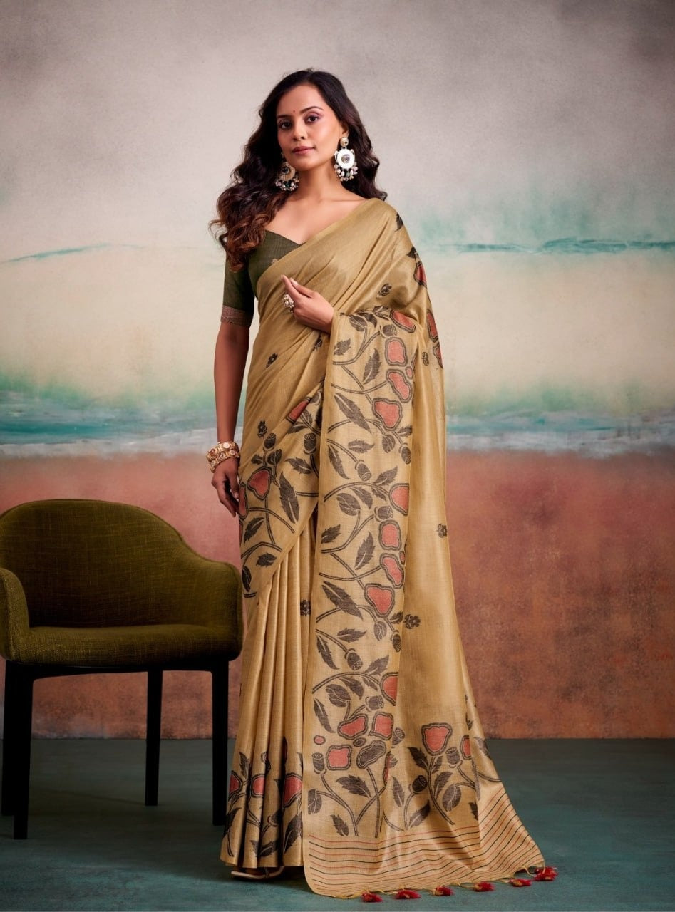 Modal Silk Saree with Matching Blouse Piece