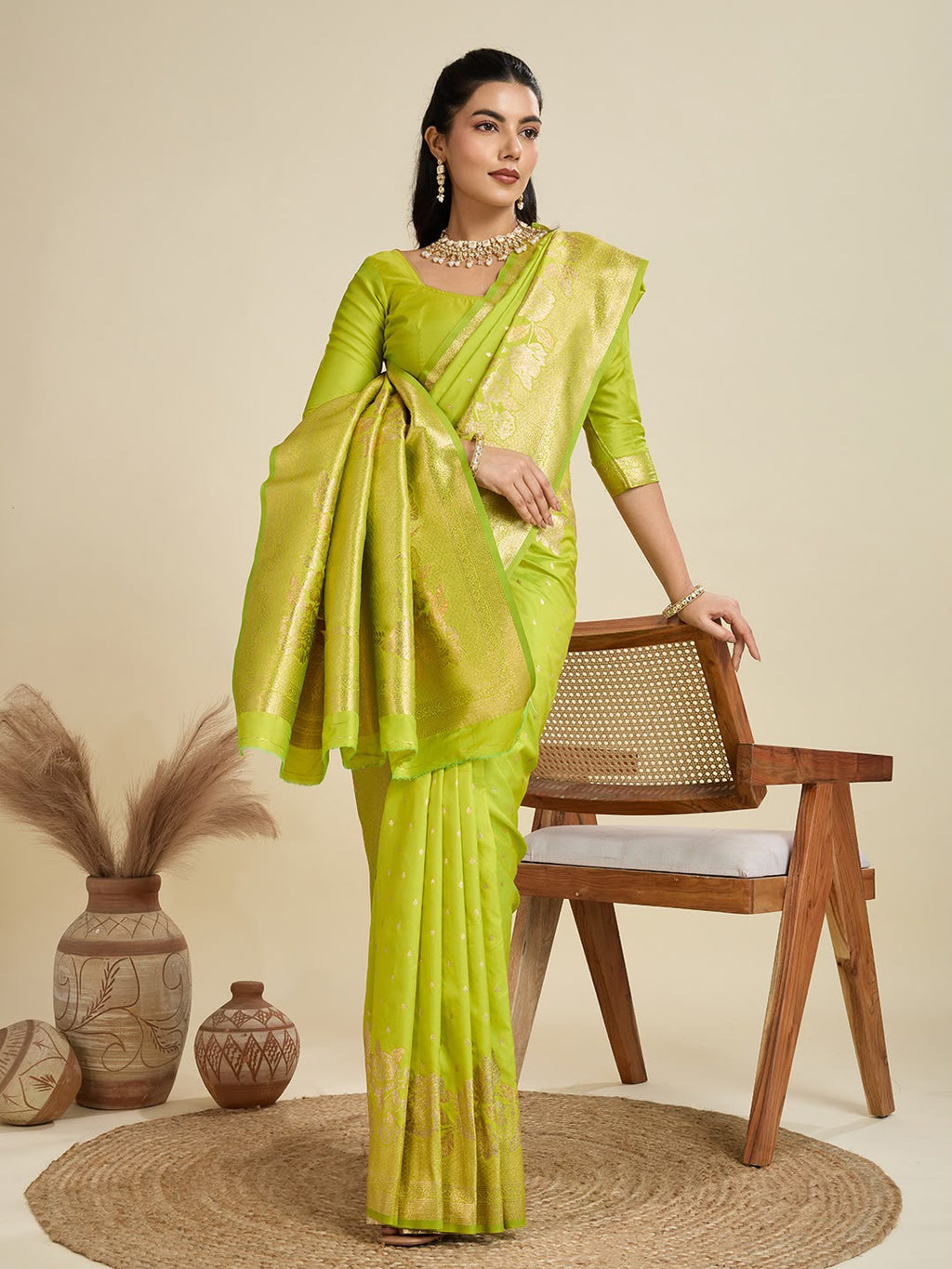 Soft Kanjivaram Silk Saree with Rich Pure Zari Pallu