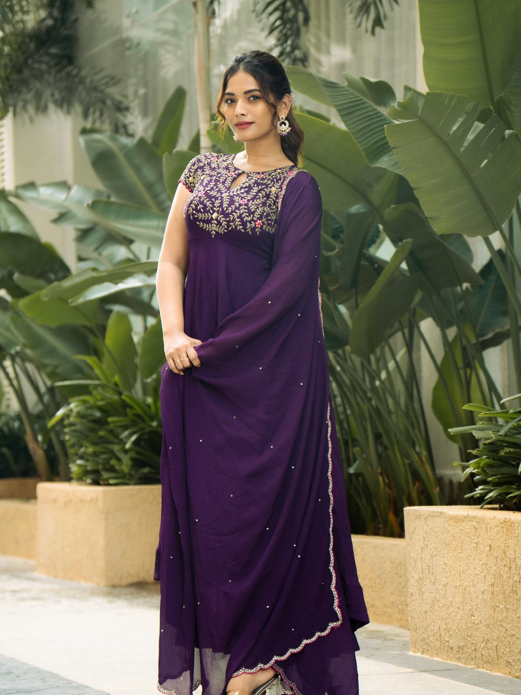 Elegant Georgette Anarkali Suit