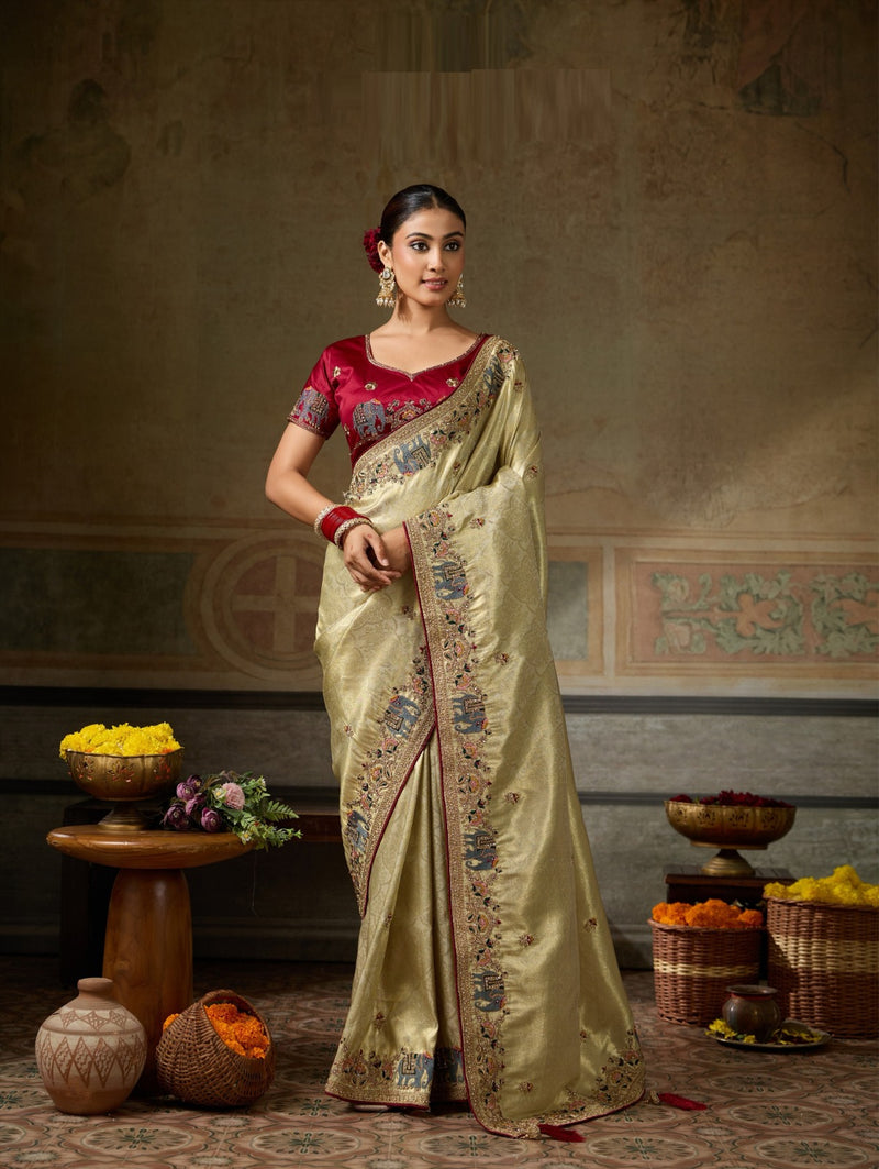 Designer Banarasi Silk Jacquard Saree