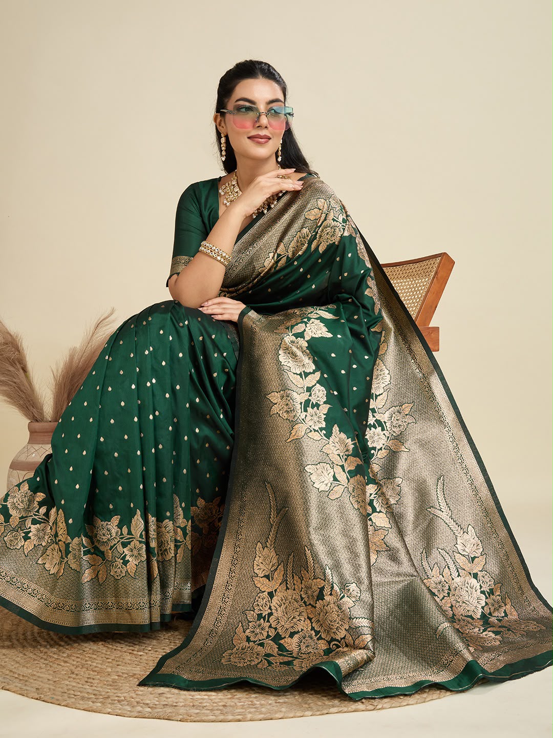Soft Kanjivaram Silk Saree with Rich Pure Zari Pallu