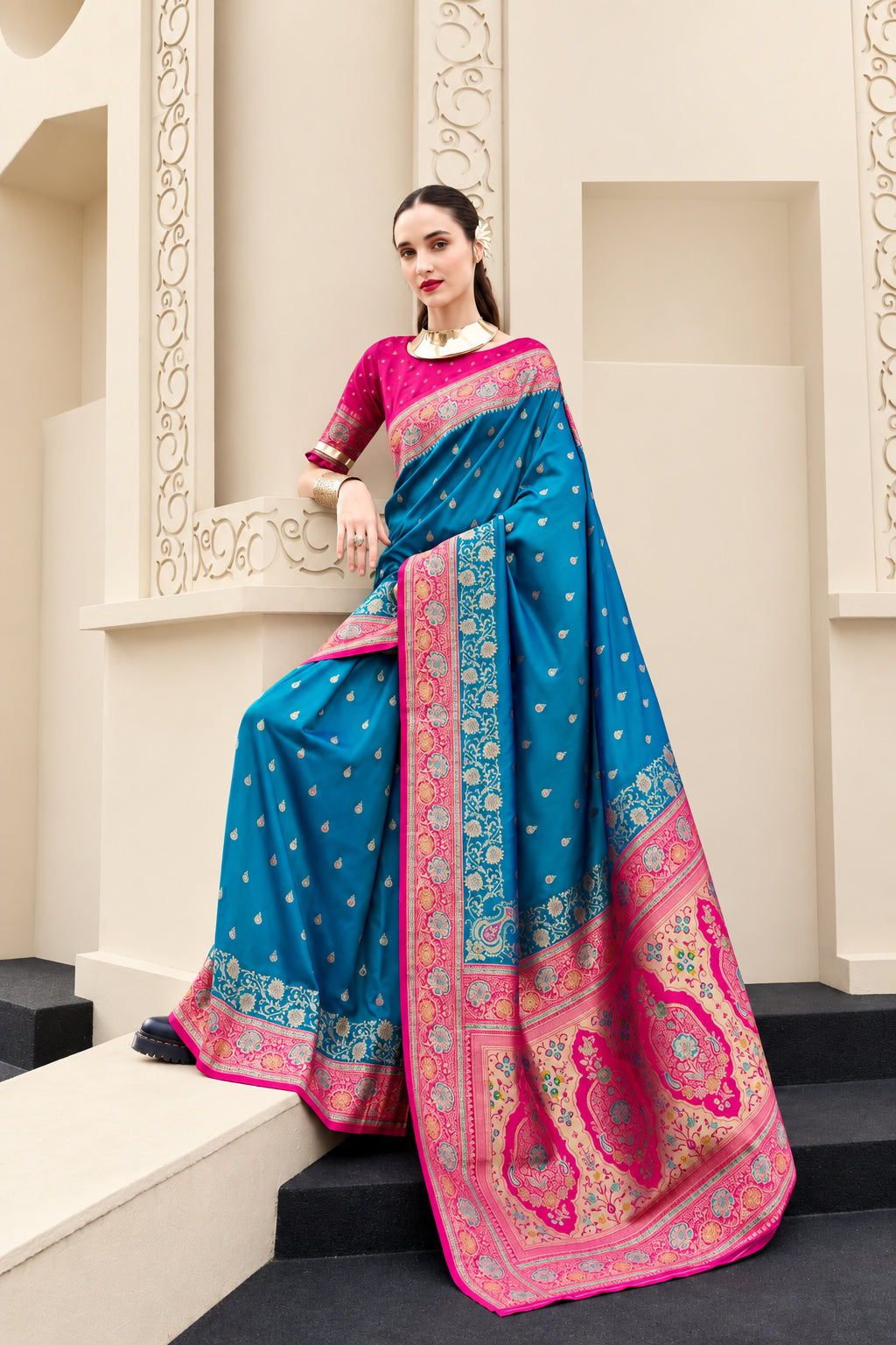 Soft Banarasi Silk Saree Online – Lightweight Festive & Wedding Wear Saree Collection