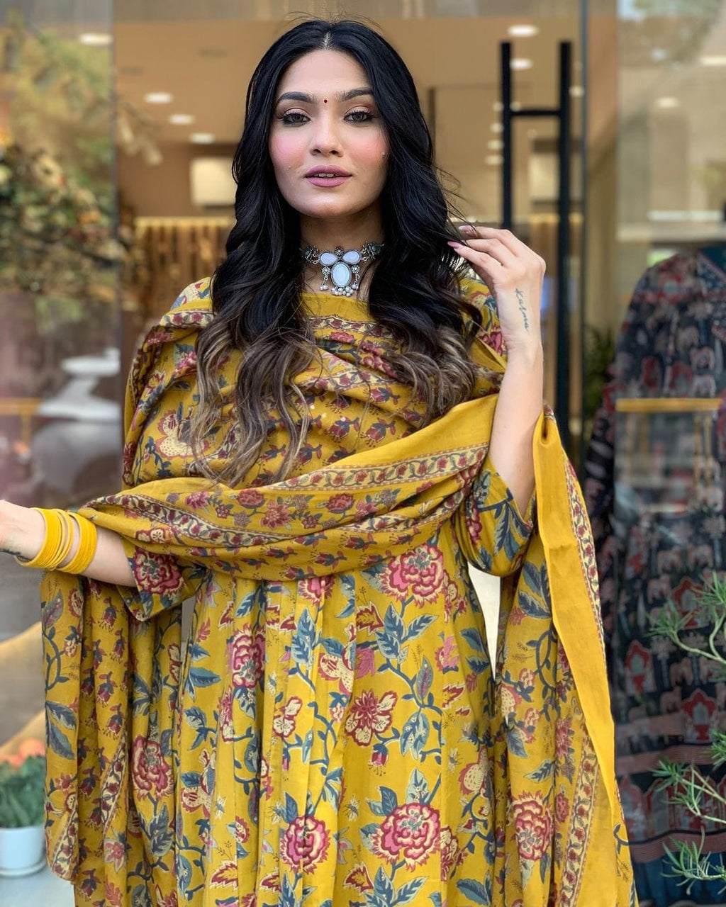 Celebrate in Style: Easy-Breezy Pure Cotton Front-Cut Anarkali Sets!