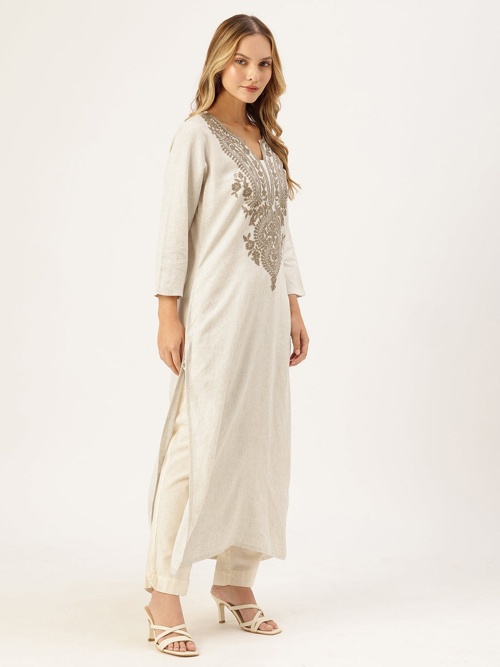 Embroidered Cotton Flex Co-Ord Set – Effortless Elegance, Everyday Comfort