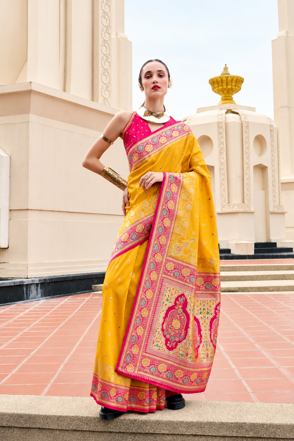 Soft Banarasi Silk Saree Online – Lightweight Festive & Wedding Wear Saree Collection